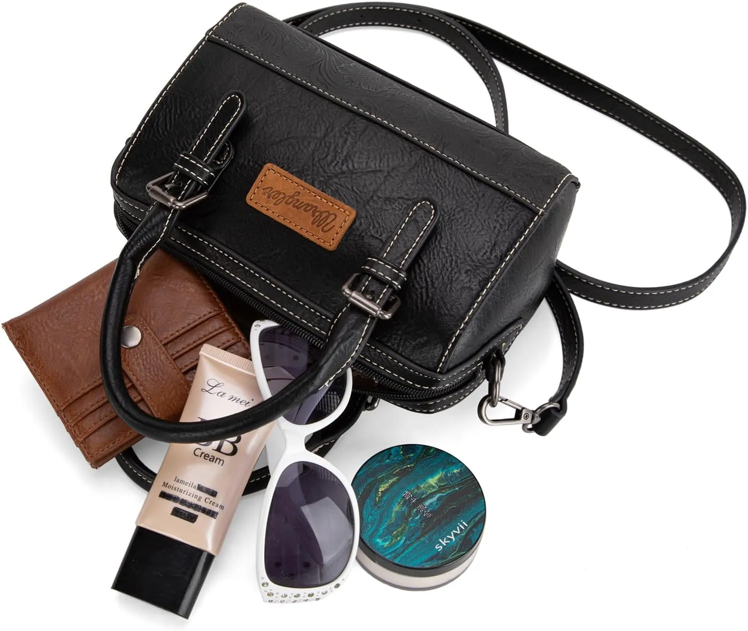 Wrangler Satchel Bags for Women Top-Handle Handbags Cute Crossbody Purses with Strap