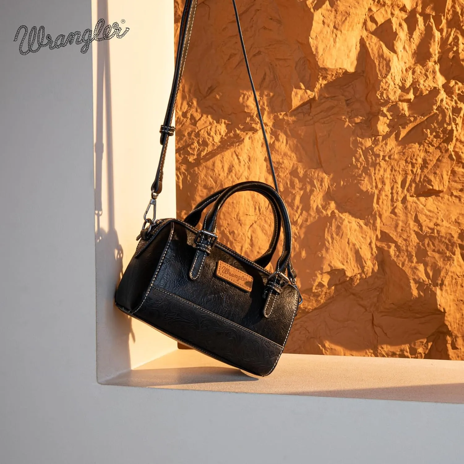 Wrangler Satchel Bags for Women Top-Handle Handbags Cute Crossbody Purses with Strap