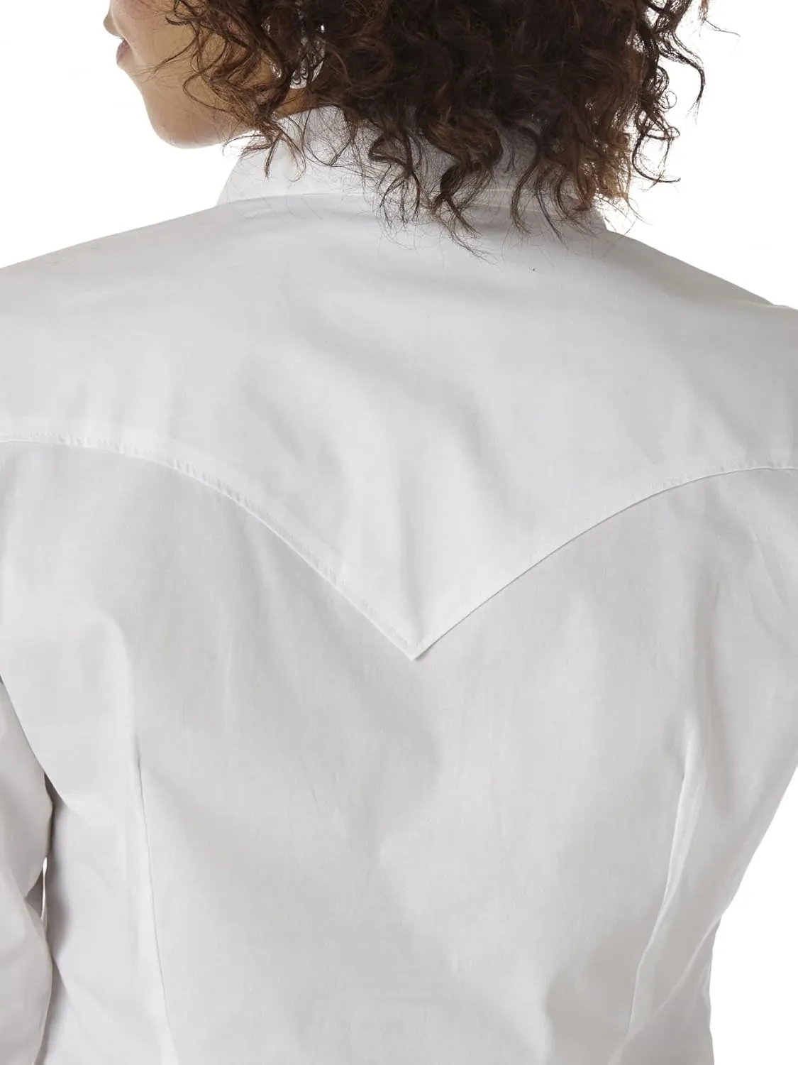 Wrangler Women's Western Yoke Two Snap Flap Pocket Shirt