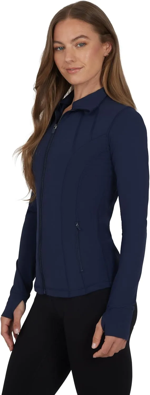 Yogalicious Womens Ultra Soft Lightweight Full Zip Yoga Jacket with Pockets