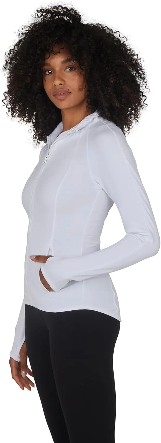 Yogalicious Womens Ultra Soft Lightweight Full Zip Yoga Jacket with Pockets