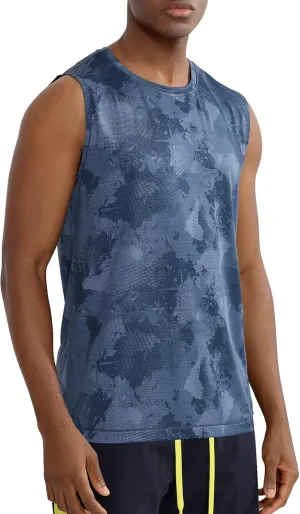 Zengjo Mens Sleeveless Shirts Quick Dry Workout Athletic Running Muscle Tank Top Loose Lightweight