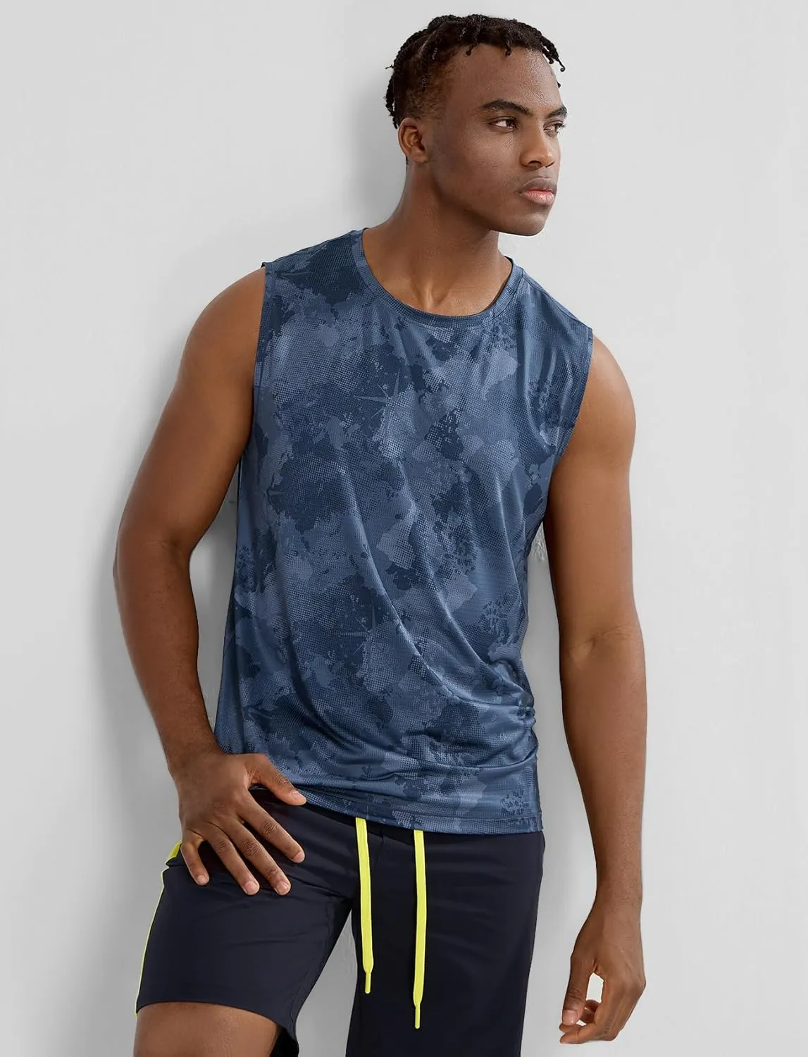 Zengjo Mens Sleeveless Shirts Quick Dry Workout Athletic Running Muscle Tank Top Loose Lightweight